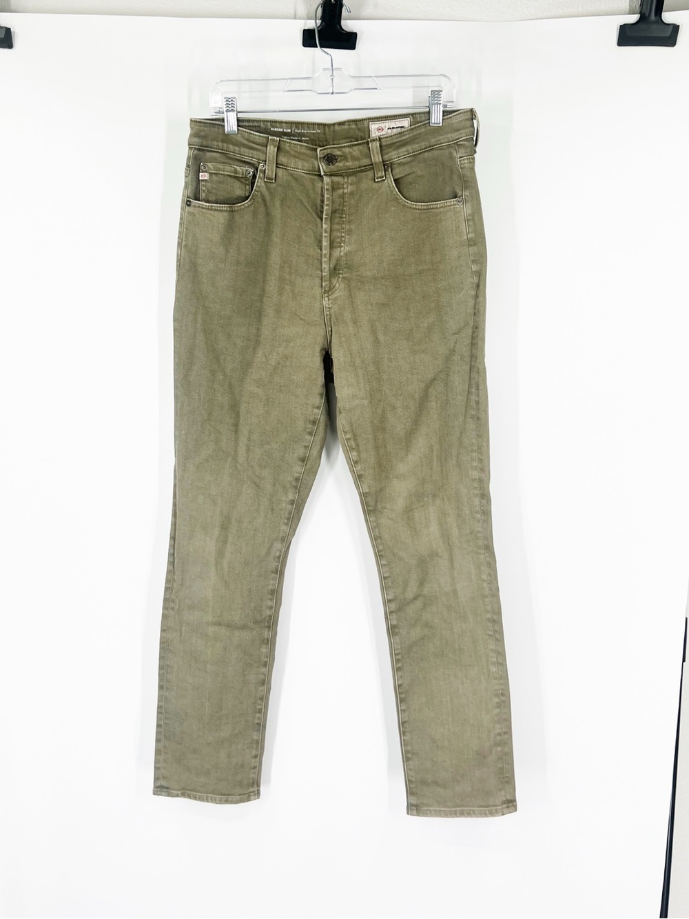 AG Adriano Goldschmied Alexxis Slim High Rise Vintage Fit Jeans Button Fly